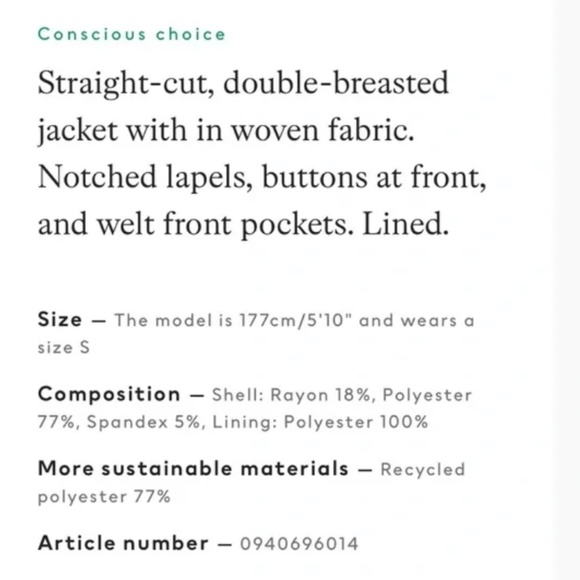 H&M Blazer - Picture 3 of 3